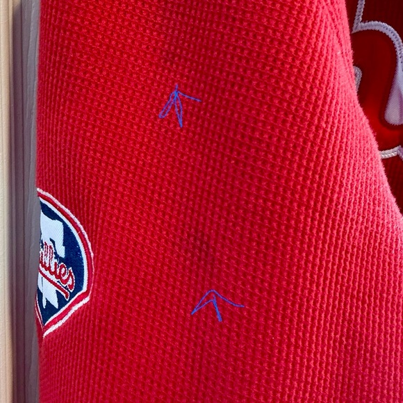 Stitches Philadelphia Phillies Fleece Lined Thermal Zip Up Hoodie Men X-Large - Picture 14 of 15